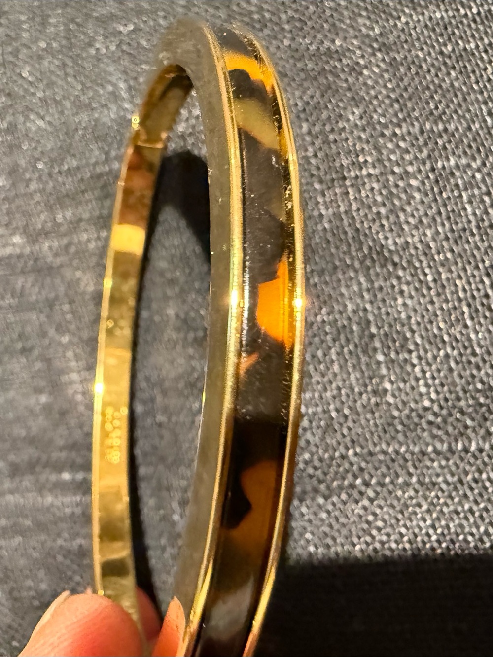 J. Crew Gold-tone Tortoiseshell Bangle Bracelet